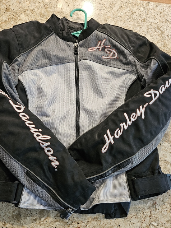 Harley-Davidson Jackets & Blazers - Harley-Davidson Armored Black and Gray Mesh Motorcycle Jacket ExcellentCondition